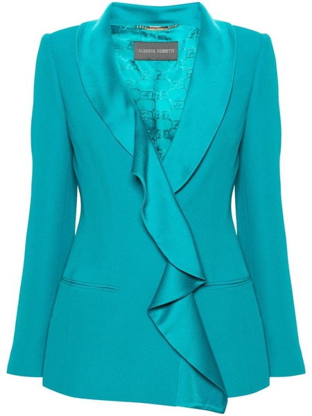 shawl-lapels double-breasted blazer