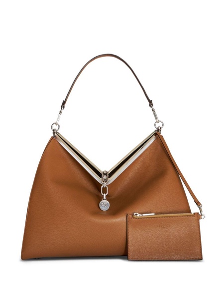 Vela leather shoulder bag