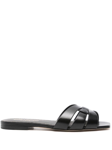 SAINT LAURENT 24SS Women's Sandals - Black Mule/Slipper Combo