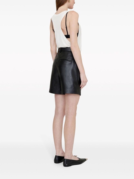 Carmen recycled leather shorts