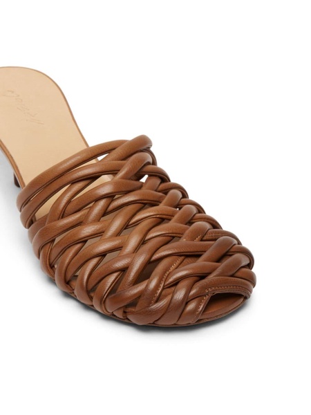 Spilla 45mm woven leather mules