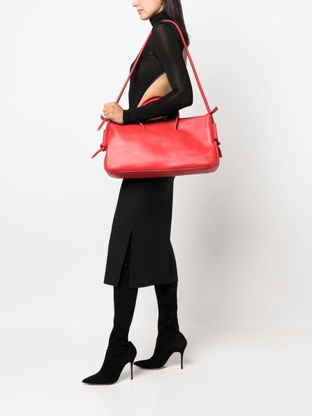 rectangle leather tote