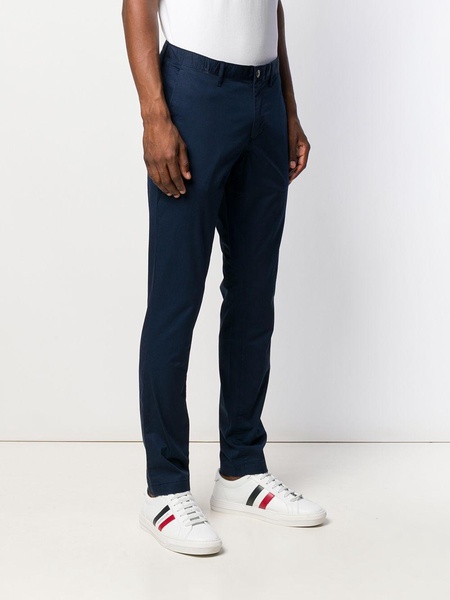 straight-leg denim trousers