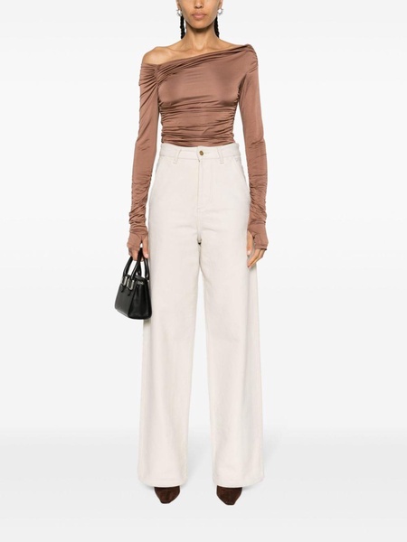 ruched off-shoulder top 