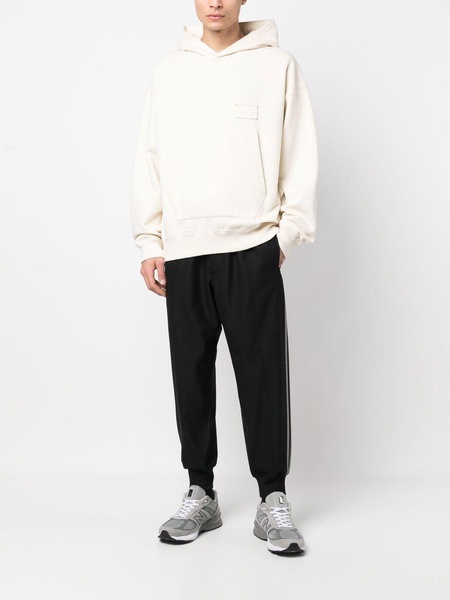 drawstring tapered track pants