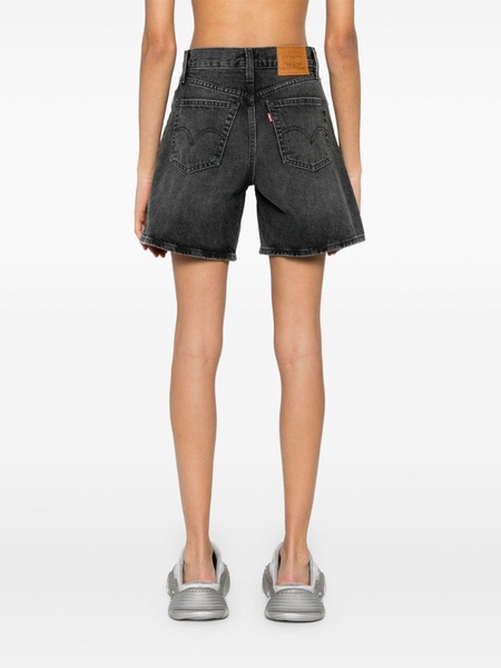 high-rise denim shorts