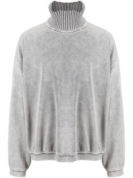 roll-neck drop-shoulder jumper 