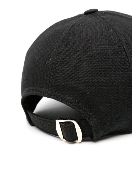 Gucci Black Baseball Cap With Web Detail Men