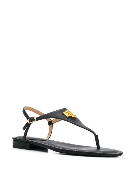 logo plaque flat sandals