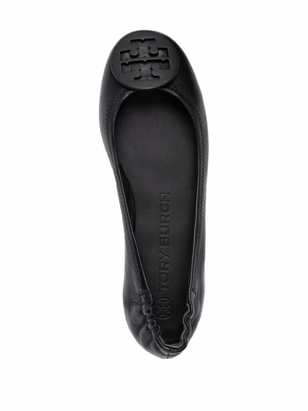 Tory Burch Minnie Travel Leather Ballet Flats