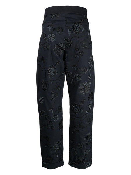 Samuel floral-embroidered trousers