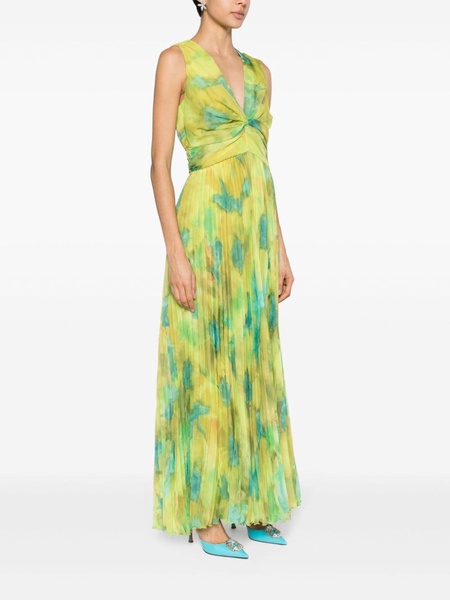 tie-dye pleated jumpsuit