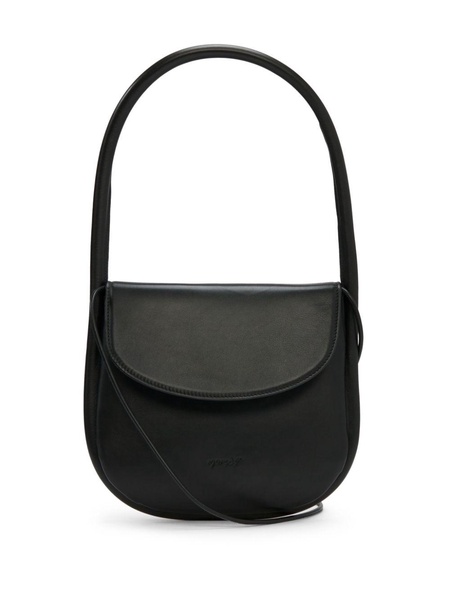 Mezzotonda leather shoulder bag