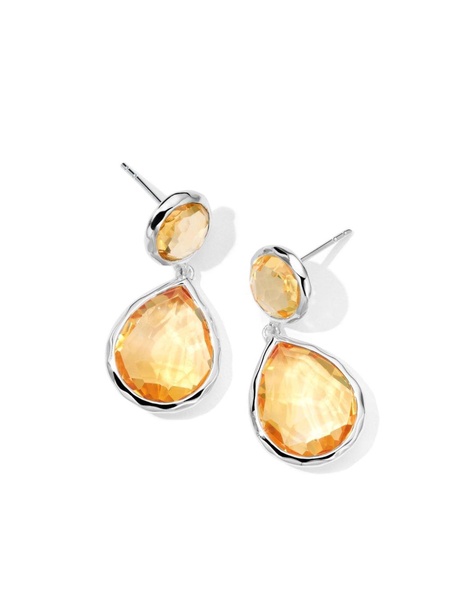 sterling silver Rock Candy® Snowman citrine earrings