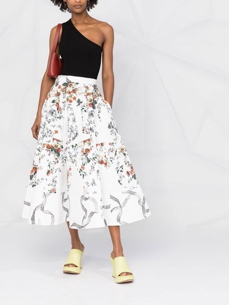 Judith floral midi skirt