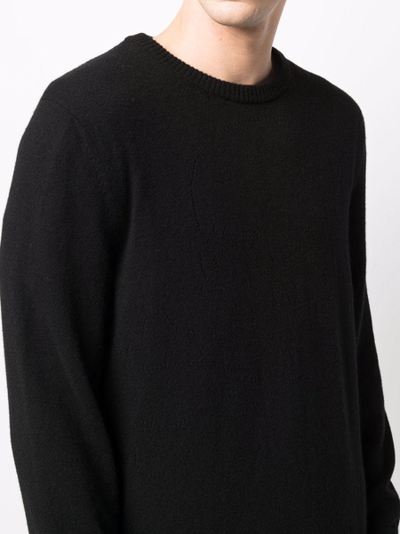 round neck knitted jumper