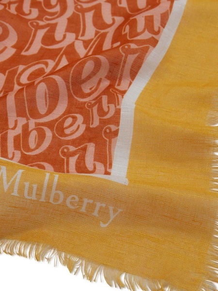 logo-print modal-blend scarf 