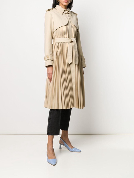 Vino pleated trench coat