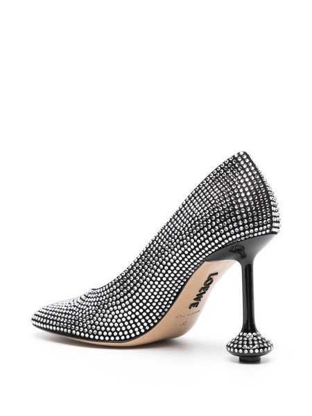 Toy 90mm rhinestone-embellished pumps