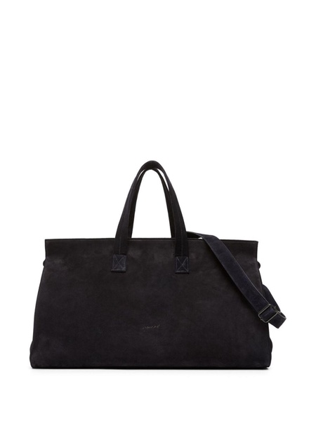 Quarantotto suede weekender bag