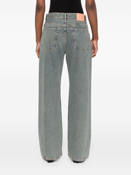 mid-waist wide-leg jeans 