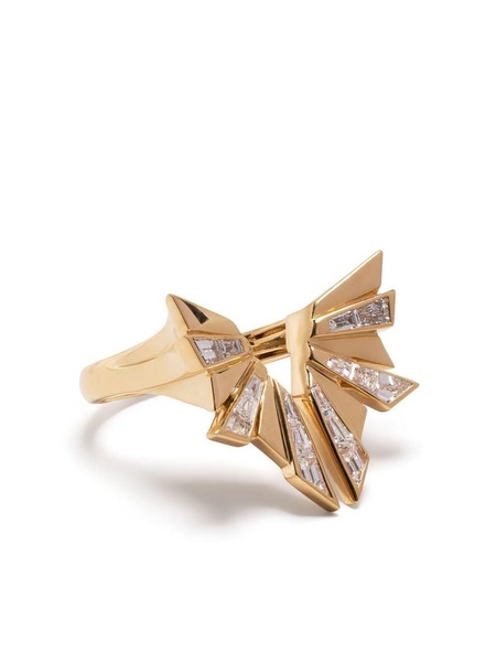 18kt yellow gold Dynamite diamond cocktail ring