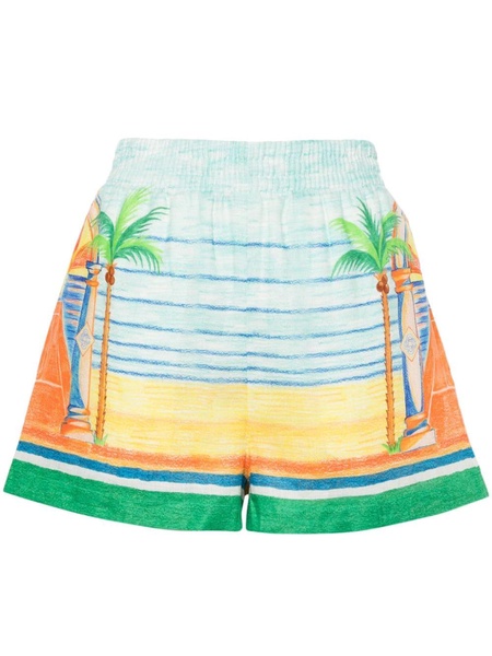 Day of Victory linen shorts