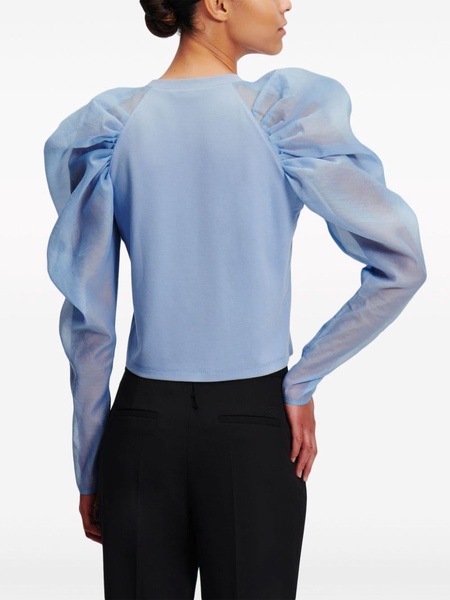 Hun Kim's Edit organza-sleeve top