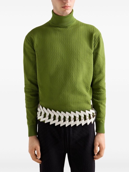 turtleneck nylon sweater 