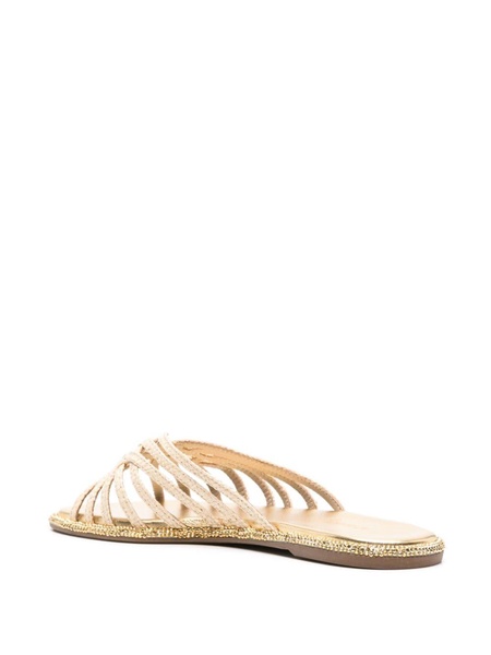 Embrace flat raffia sandals