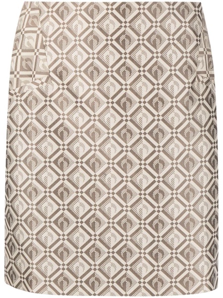 Towels jacquard mini skirt