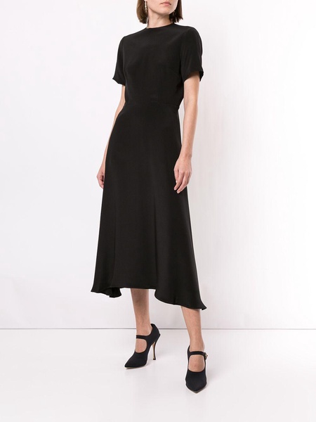 bow-fastened midi dress