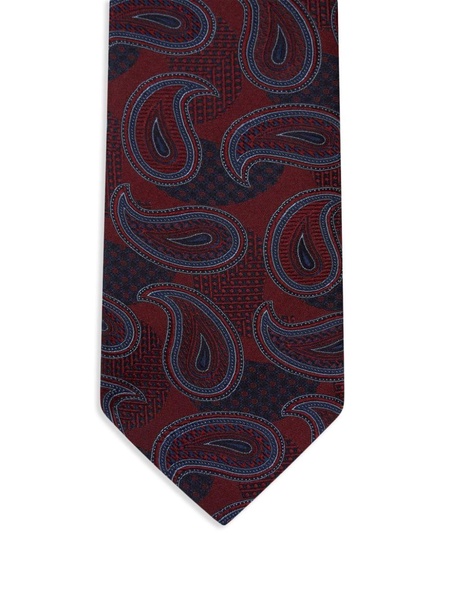 paisley-jacquard silk tie