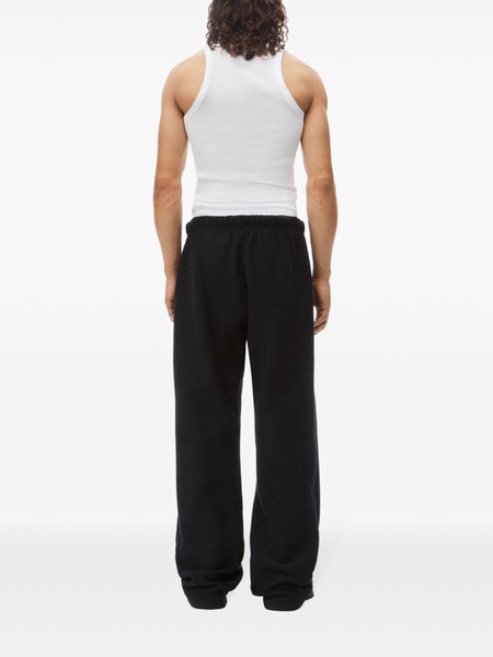 logo-embossed straight-leg track pants