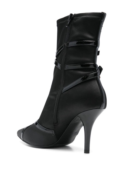 90mm satin ankle boots