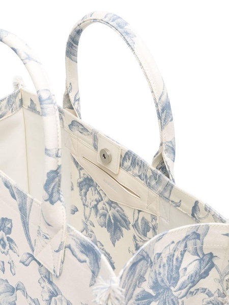 Kasbah floral-jacquard tote bag