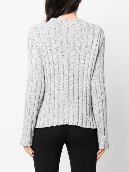 sequin-embellished jumper