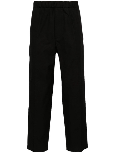 drawstring-waist wide-leg trousers