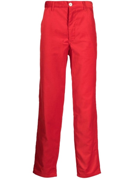 slim-cut cottont trousers