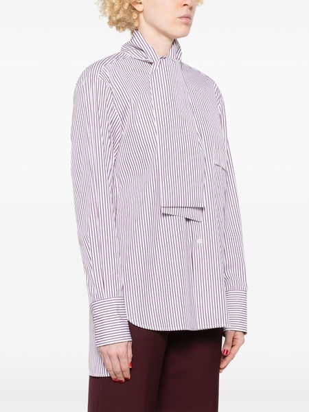 striped poplin shirt