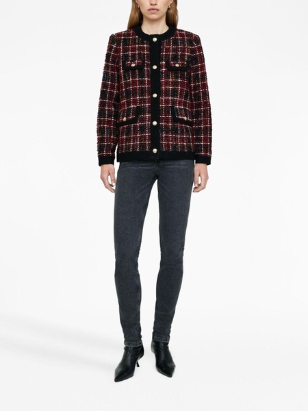 Lydia cherry plaid jacket