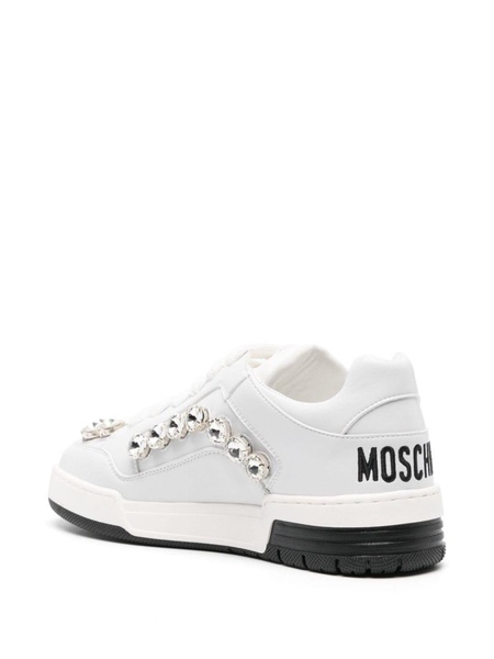 crystal-embellished panelled sneakers