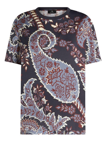 paisley-print cotton t-shirt