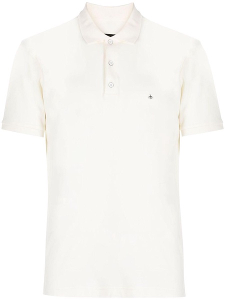 logo-embroidered cotton polo shirt