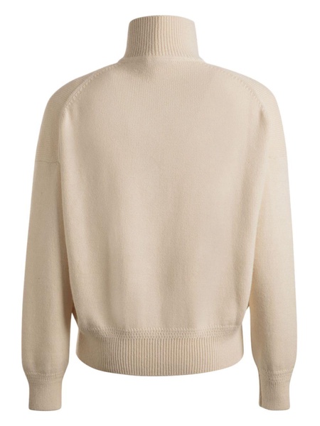 crest-logo roll-neck jumper