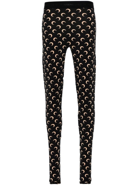 Marine Serre Allover Moon Printed Leggings