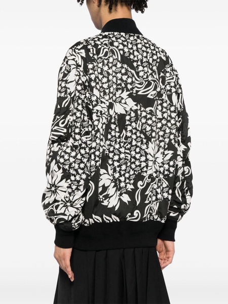 floral-print bomber jacket