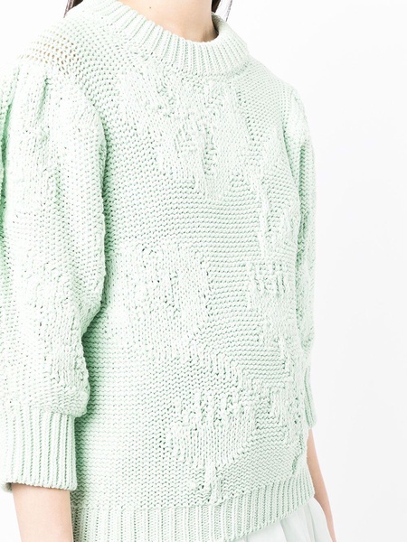 chunky-knit organic cotton jumper