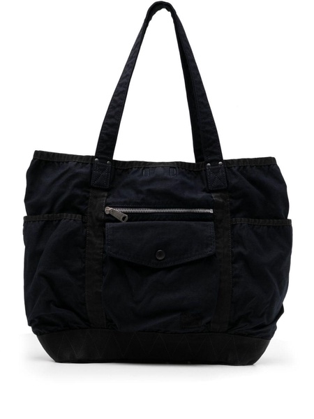 Crag panelled tote bag