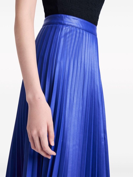 Daphne pleated midi skirt